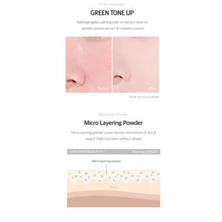 Tone Correcting Blur Pact (5.5g) / primer makeup fixer setting