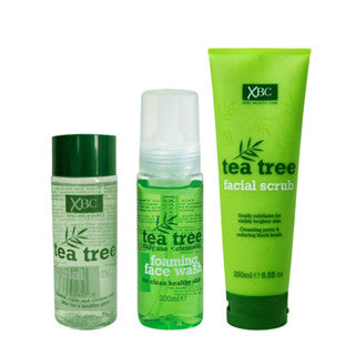 XBC Tea Tree foaming Wash,Scrub & Toner