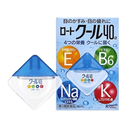 ROHTO Cool 40α Eye Drops  Gives a vivid cooling sensation 12ml