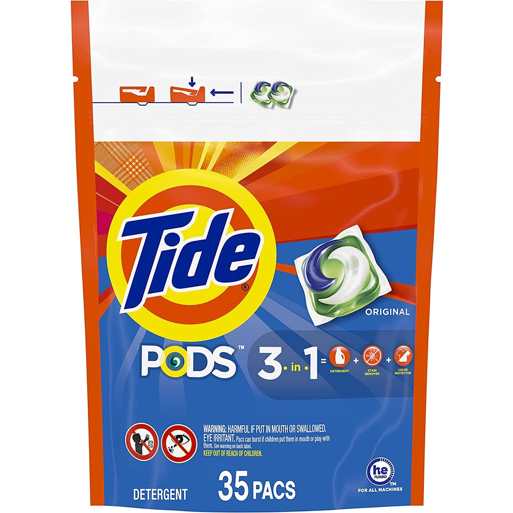 Tide PODS Liquid Laundry Detergent 3 in 1 |  4 in 1 pacs