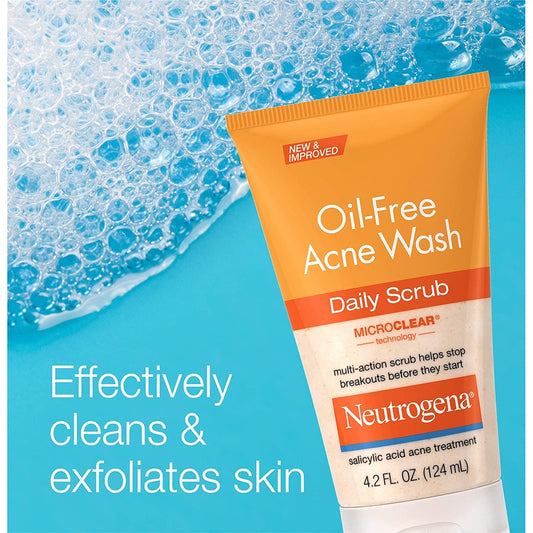 Neutrogena Oil-Free Acne Wash Daily Scrub 4.2fl oz (124ml)