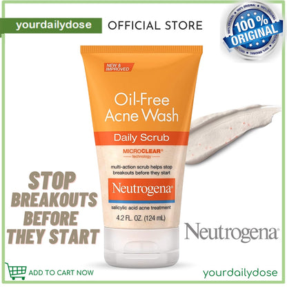 Neutrogena Oil-Free Acne Wash Daily Scrub 4.2fl oz (124ml)