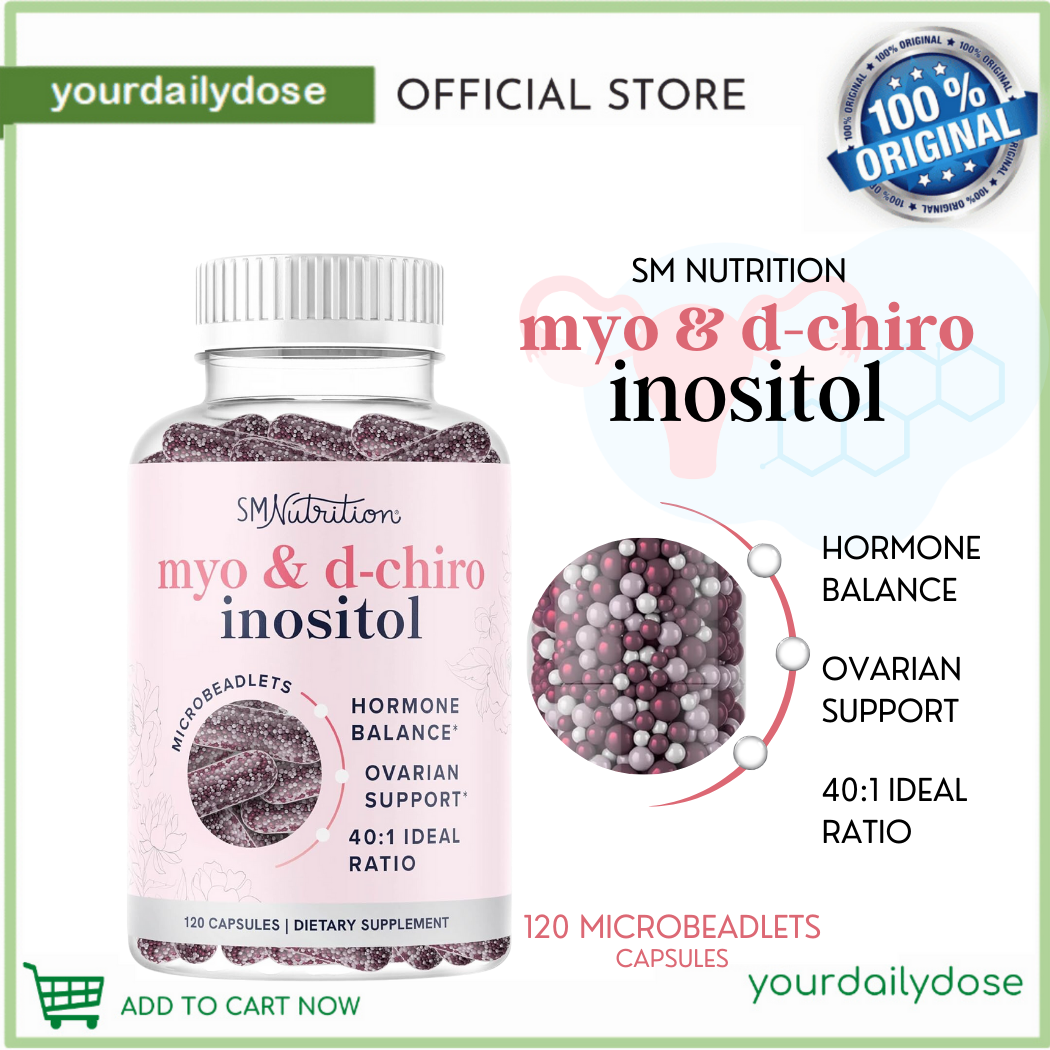 SM NUTRITION MYO & D-CHIRO INOSITOL HORMONAL BALANCE CAPSULE FOR WOMEN 120 CAPSULES