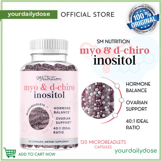 SM NUTRITION MYO & D-CHIRO INOSITOL HORMONAL BALANCE CAPSULE FOR WOMEN 120 CAPSULES